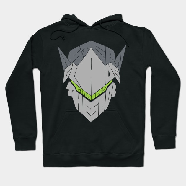 Genji Typography Hoodie by CaffeinatedRoman